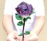 Dekoracyjna kryształowa róża jasny fiolet