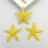 Dekoracyjna miniaturowa rozgwiazda 10 szt żółty