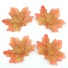 Dekoracyjne liście klonu - 100 szt jasny brąz