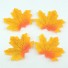 Dekoracyjne liście klonu - 100 szt żółto-pomarańczowy