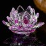 Dekoracyjny kryształowy lotos fioletowy
