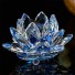 Dekoracyjny kryształowy lotos niebieski