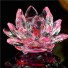 Dekoracyjny kryształowy lotos różowy