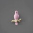 Dekoratív akasztó madár alakú rózsaszín