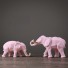 Dekoratív elefántszobor 2 db rózsaszín