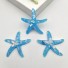Dekoratív miniatűr tengeri csillag 10 db kék