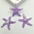Dekoratív miniatűr tengeri csillag 10 db lila