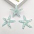 Dekoratív miniatűr tengeri csillag 10 db világoskék