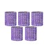 Dekoratív szalvétagyűrűk 10 db sötét lila