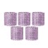Dekoratív szalvétagyűrűk 10 db világos lila