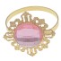 Dekoratív szalvétagyűrűk strasszal 24 db világos rózsaszín