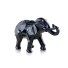 Dekoratív szobor egy elefánt fekete