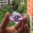 Dekoratív üveggyémánt C478 világos lila