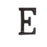 Dekoratív vas betű C527 E