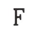 Dekoratív vas betű C527 F