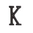 Dekoratív vas betű C527 K