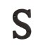 Dekoratív vas betű C527 S