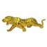 Dekorative Tigerstatuette golden