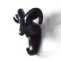 Dekoratívna háčik v tvare zvieraťa čierna