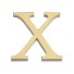 Dekoratívne akrylové písmeno X