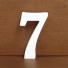 Dekoratívne drevená číslica 7