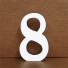 Dekoratívne drevená číslica 8