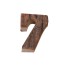 Dekoratívne drevené číslica C474 7