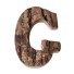 Dekoratívne drevené písmeno C475 G