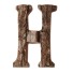 Dekoratívne drevené písmeno C475 H