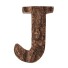 Dekoratívne drevené písmeno C475 J