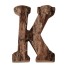 Dekoratívne drevené písmeno C475 K