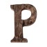 Dekoratívne drevené písmeno C475 P