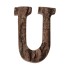 Dekoratívne drevené písmeno C475 U