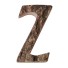 Dekoratívne drevené písmeno C475 Z