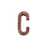 Dekoratívne drevené písmeno C510 C