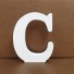 Dekoratívne drevené písmeno C