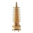 Dekoratívne Feng Shui pagoda zlatá