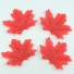 Dekoratívne javorové listy - 100 ks červená