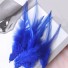 Dekoratívne kohútie perie 10-15 cm 50 ks tmavo modrá