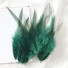 Dekoratívne kohútie perie 10-15 cm 50 ks tmavo zelená