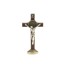 Dekoratívne kríž s Ježišom bronzová