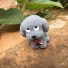 Dekoratívne miniatúra psíka sivá