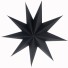 Dekoratívne papierová hviezda čierna