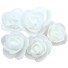 Dekoratívne penové ružičky 100 kusov J3279 biela