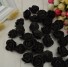 Dekoratívne penové ružičky 100 kusov J3279 čierna