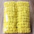 Dekoratívne penové ružičky 144 kusov J3280 žltá