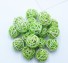 Dekoratívne ratanové guličky 10 ks zelená