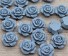 Dekoratívne ružičky 50 ks modrá