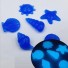 Dekoratívne svietiace kamienky mušle tmavo modrá