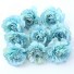 Dekoratívne umelé kvety 10 ks svetlo modrá